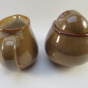 Sango - Ceramic Sugar & Cream Set